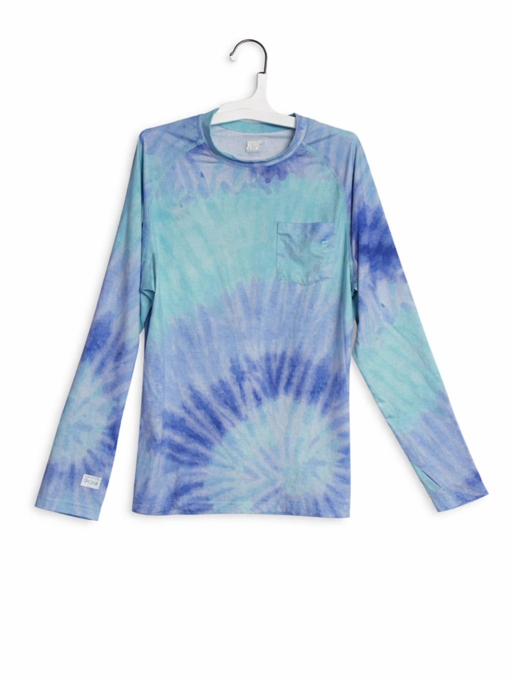 Southern Point SPF 50 Performance Shirt Tie Dye Blue Long Sleeve Size Medium